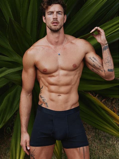 Christian Hogue shows off his body